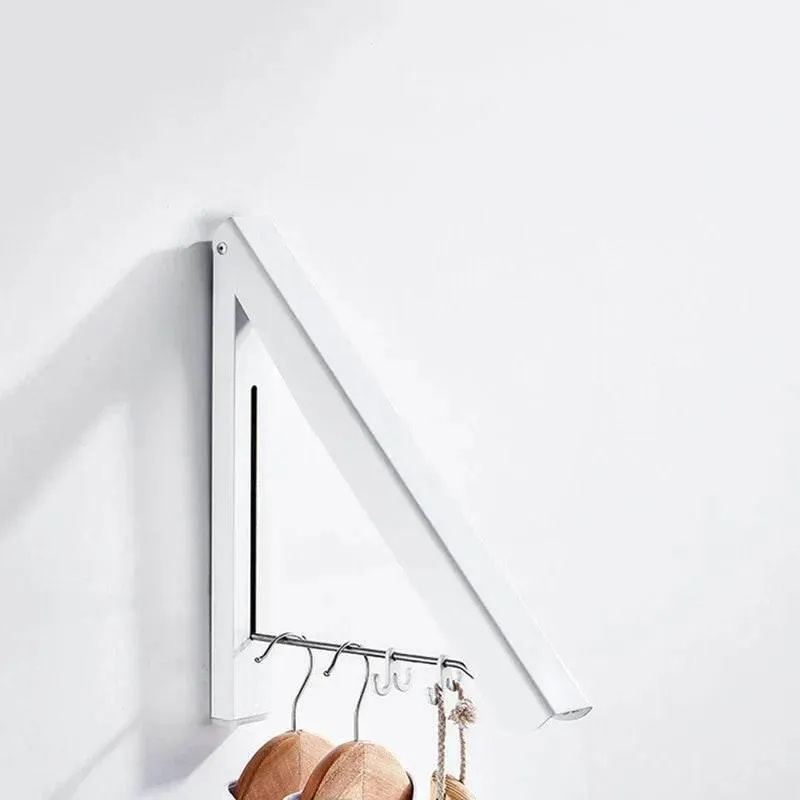 Foldable Aluminum Clothes Rack - Space-Saving Organizer for Easy Storage