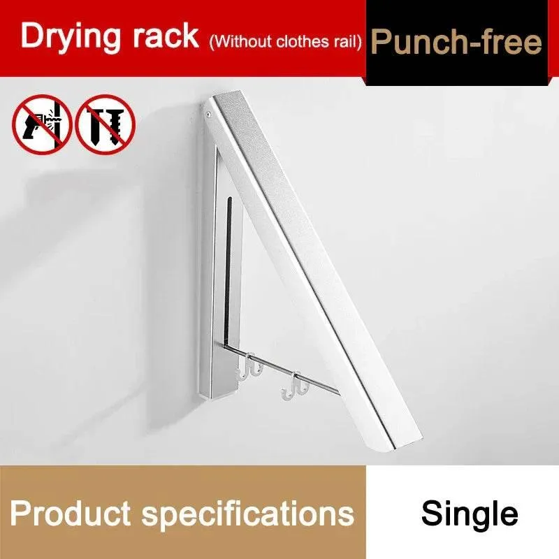 Foldable Aluminum Clothes Rack - Space-Saving Organizer for Easy Storage