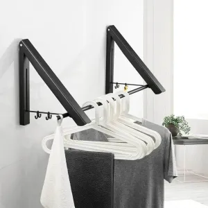 Foldable Aluminum Clothes Rack - Space-Saving Organizer for Easy Storage