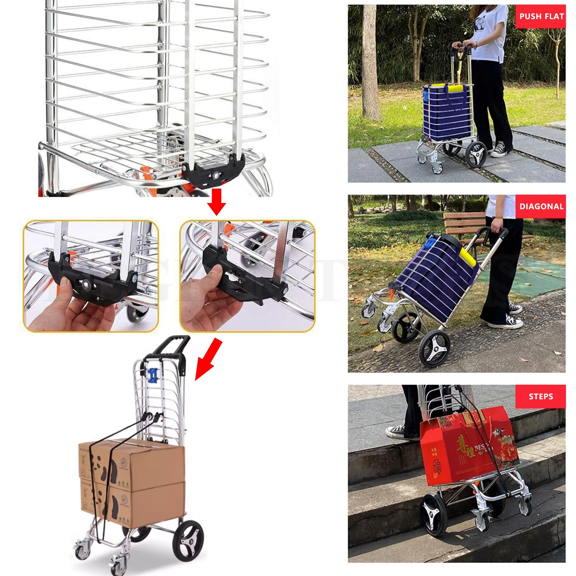 Foldable Shopping Cart Trolley