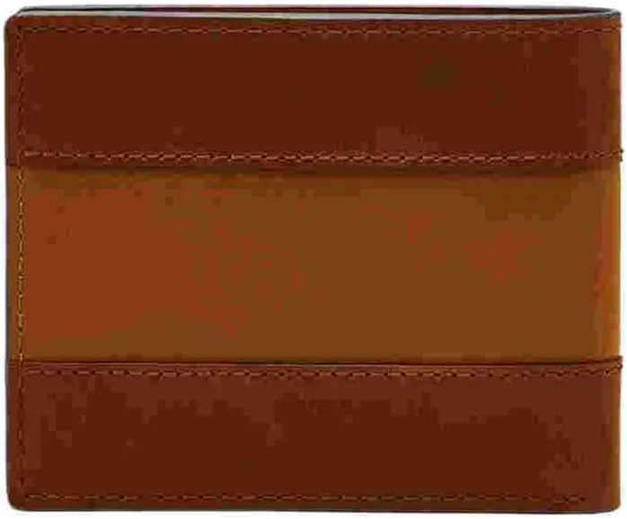 Fossil Men's Everett Leather Bifold with Flip ID Wallet, Brown, (Model: ML4397210)