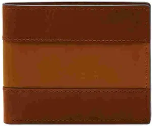 Fossil Men's Everett Leather Bifold with Flip ID Wallet, Brown, (Model: ML4397210)