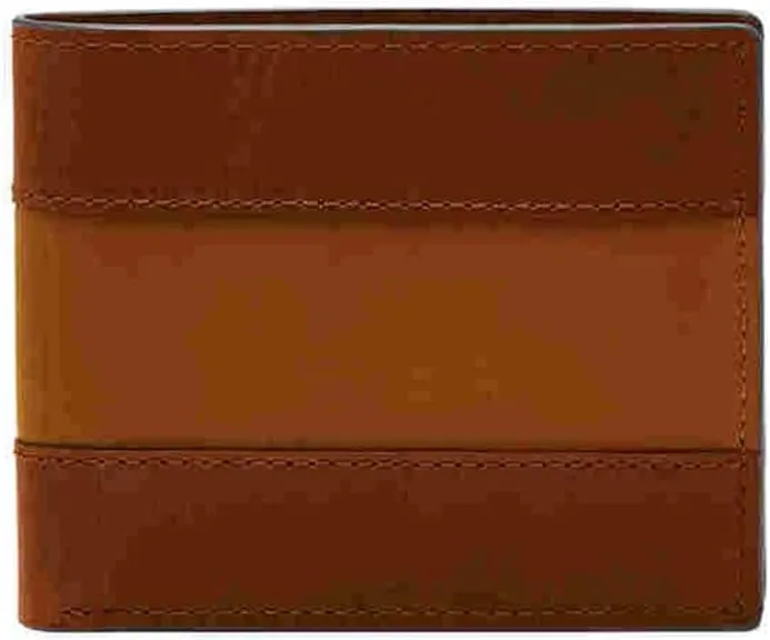 Fossil Men's Everett Leather Bifold with Flip ID Wallet, Brown, (Model: ML4397210)