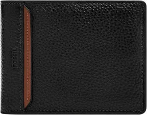 Fossil Men's Leather Bifold Wallet with Flip ID Window for Men