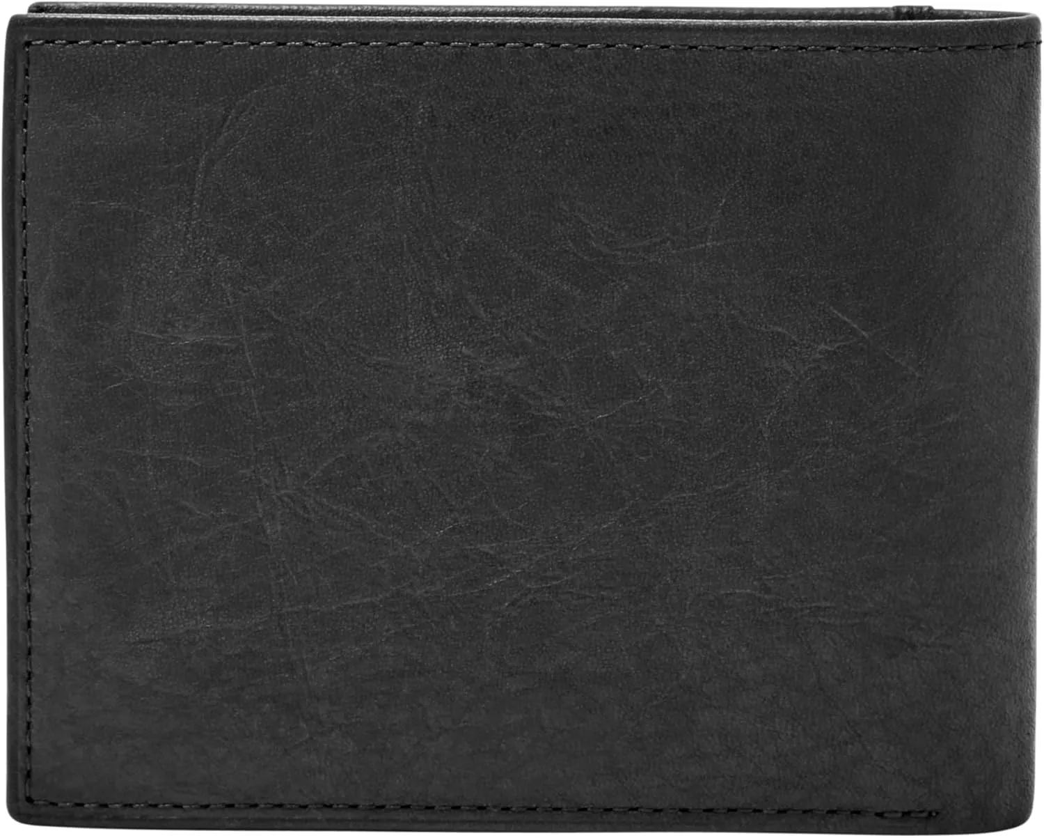 Fossil Men's Leather Bifold Wallet with Flip ID Window for Men