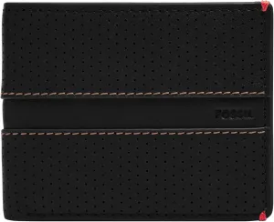 Fossil Men's Leather Bifold Wallet with Flip ID Window for Men