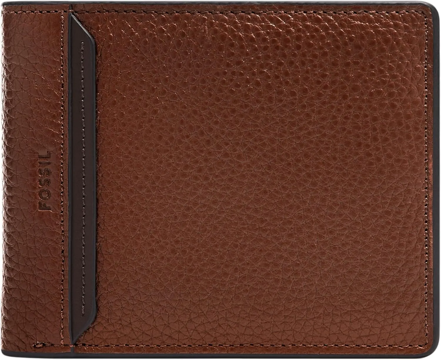 Fossil Men's Leather Bifold Wallet with Flip ID Window for Men