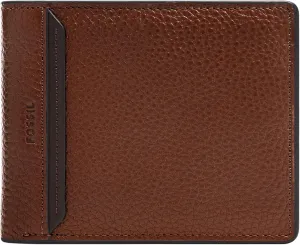 Fossil Men's Leather Bifold Wallet with Flip ID Window for Men