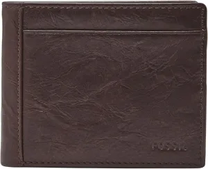 Fossil Men's Neel Leather Bifold with Flip ID Wallet, Brown, (Model: ML3899200)