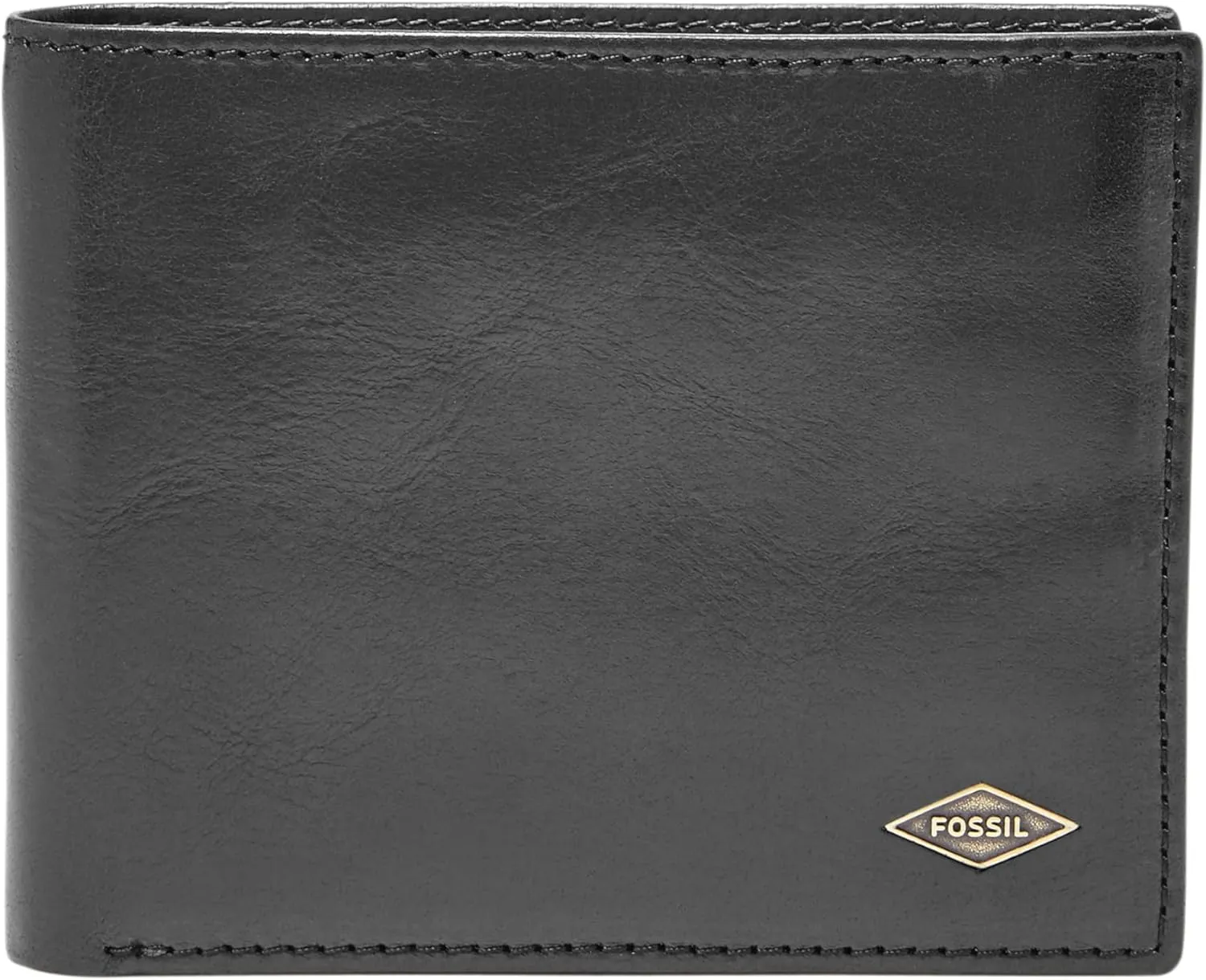 Fossil Men's Ryan Leather RFID-Blocking Bifold with Flip ID Wallet, Black, (Model: ML3729001)
