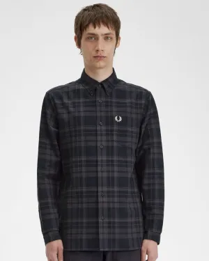 Fred Perry Mens Tonal Tartan Shirt