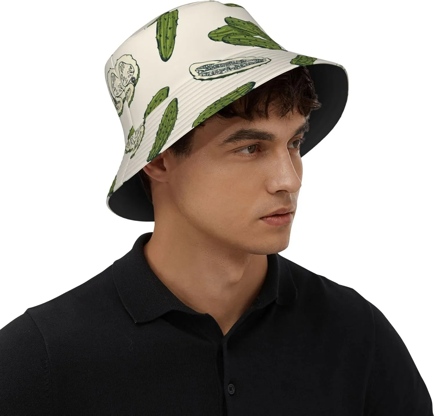Funny Bucket Hat for Men Women Fashion Unisex Fishing Hat Fisherman Sun Caps Headwear for Outdoor Summer Travel Hiking Beach