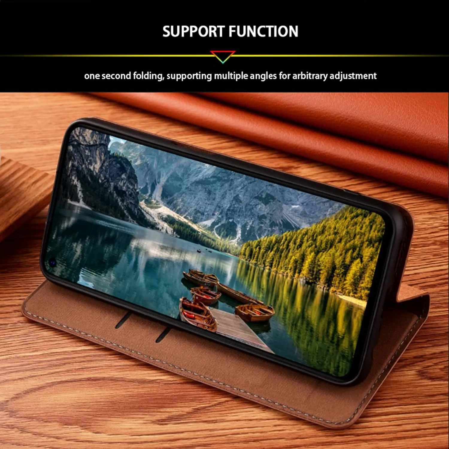 Genuine Leather Case for Samsung Galaxy S25 Ultra/S25 Plus/S25, Crocodile Pattern Flip Wallet Stand Case Full Body Protection Cover,Brown,S25