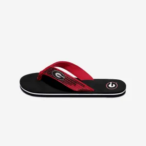 Georgia Bulldogs Womens Sequin Flip Flop