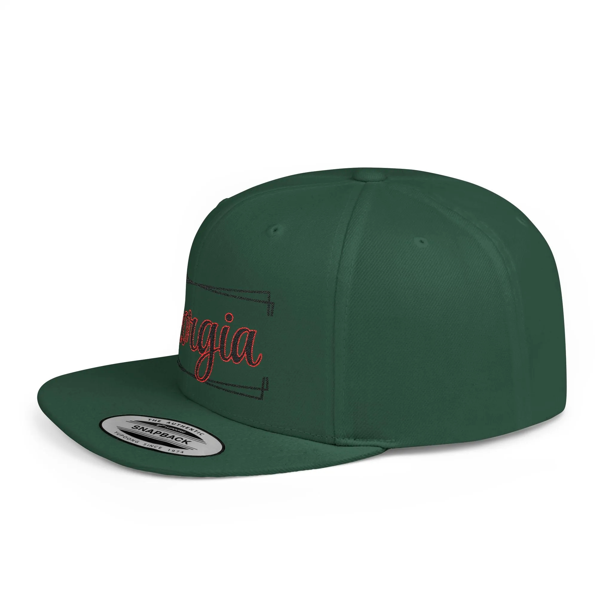GEORGIA (framed) Flat Bill Snapback