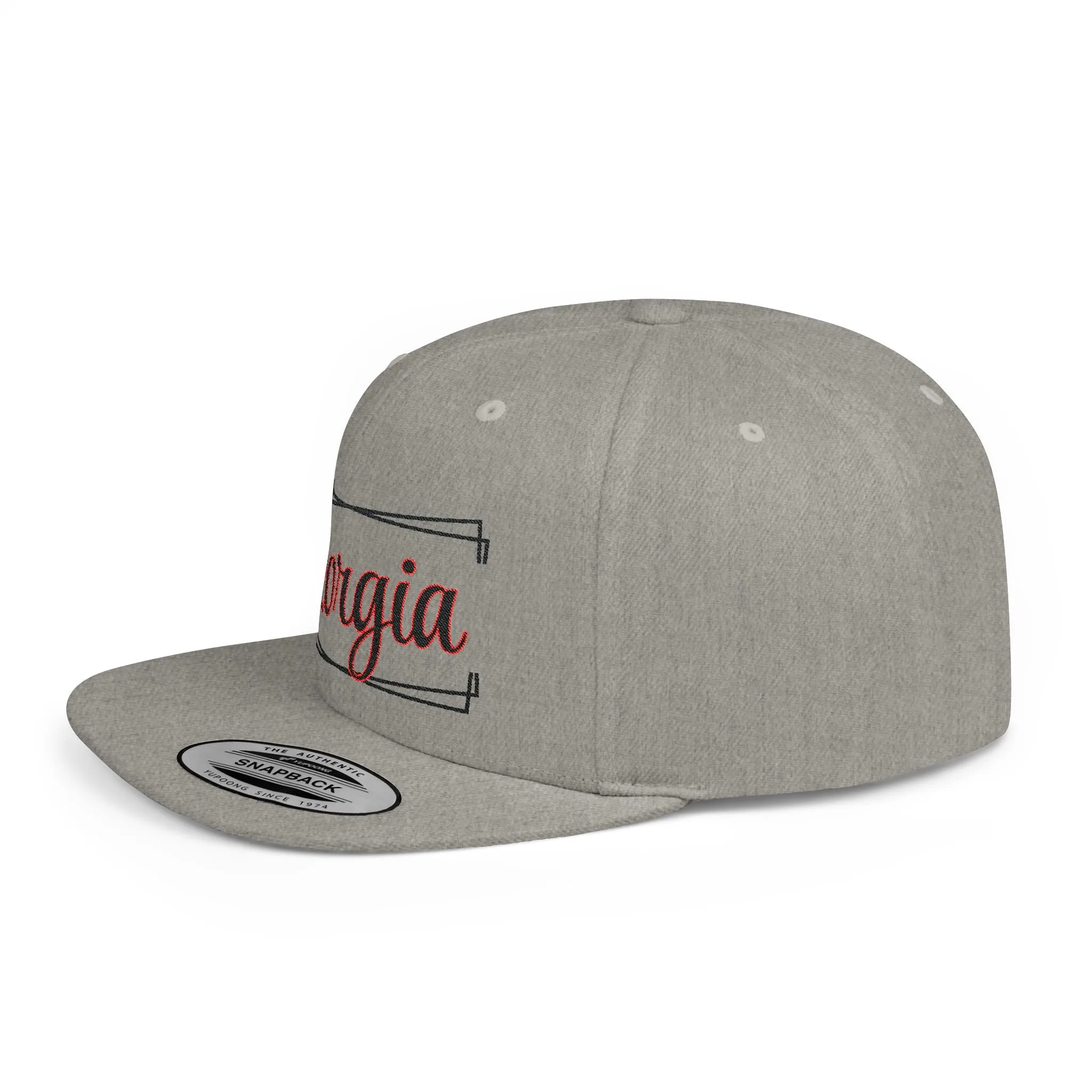 GEORGIA (framed) Flat Bill Snapback
