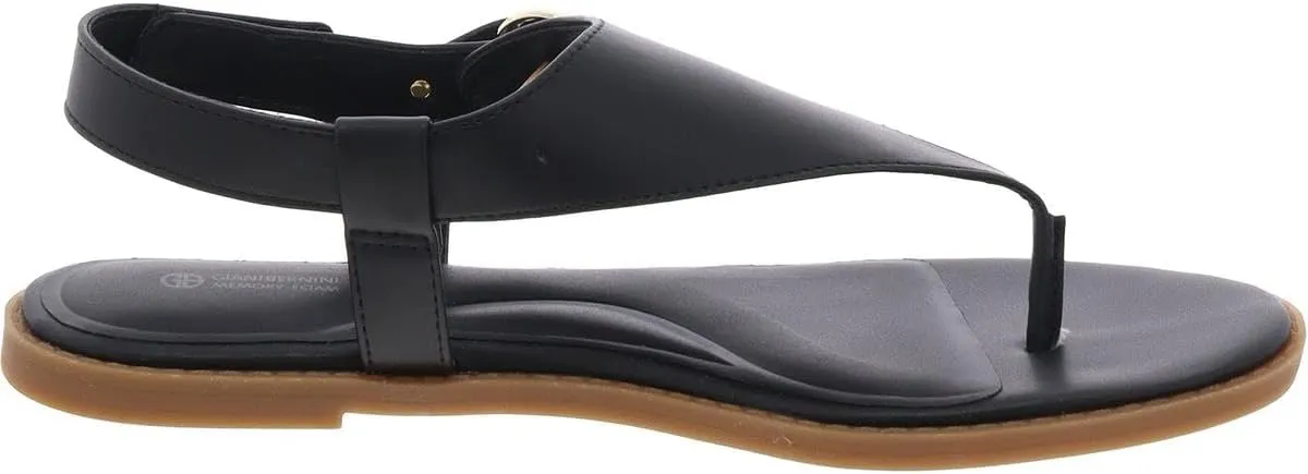 Giani Bernini Womens Nennie Faux Leather Padded Insole Thong Sandals