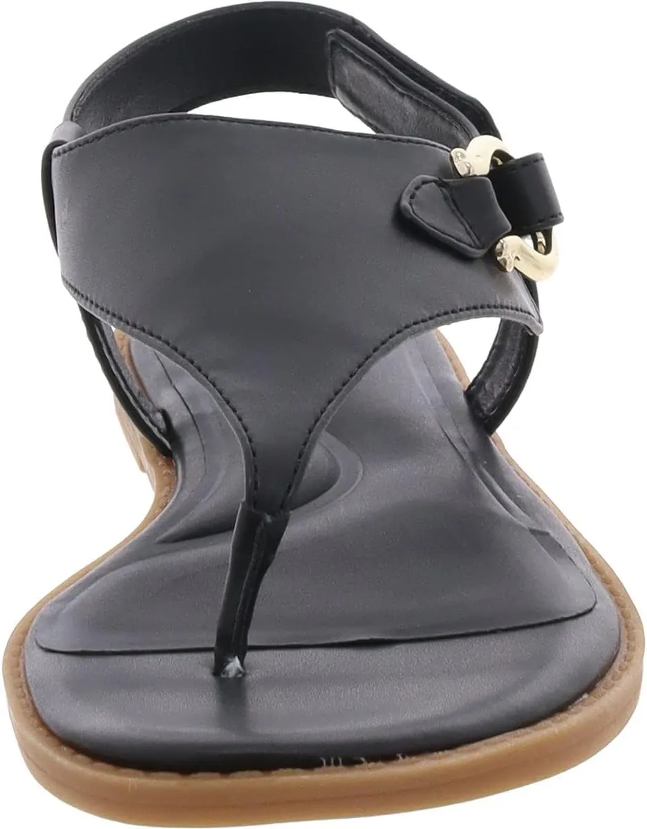 Giani Bernini Womens Nennie Faux Leather Padded Insole Thong Sandals