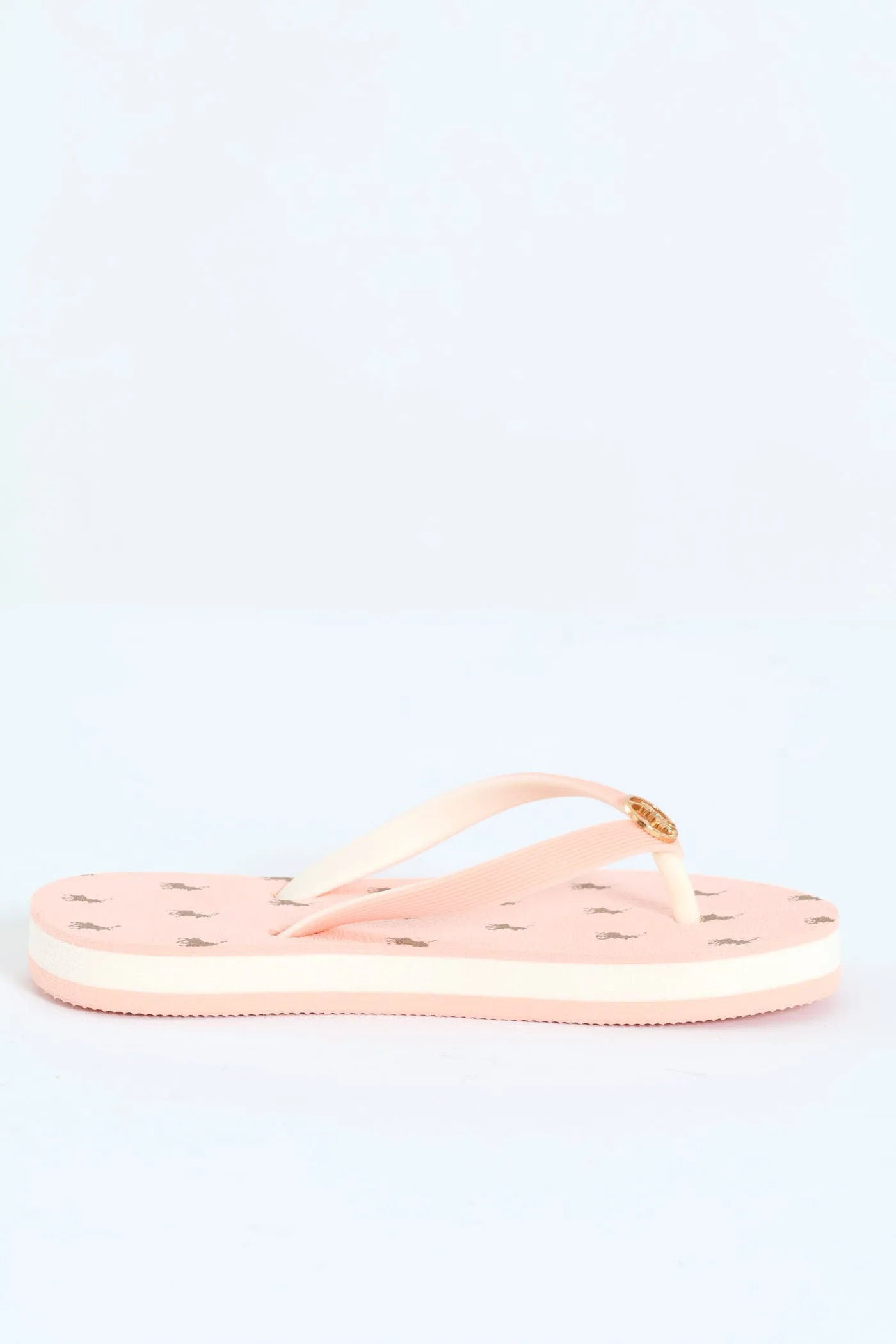 Girls Monogram Flip Flop - Pink