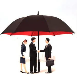 Golf Umbrella Windproof 78" Inch Double Vented Canopy Travel Umbrella Golf Umbrella Black Stick Umbrella Ten fiberglass ribs