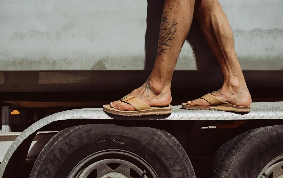 Grundens Mudflats Leather Sandal