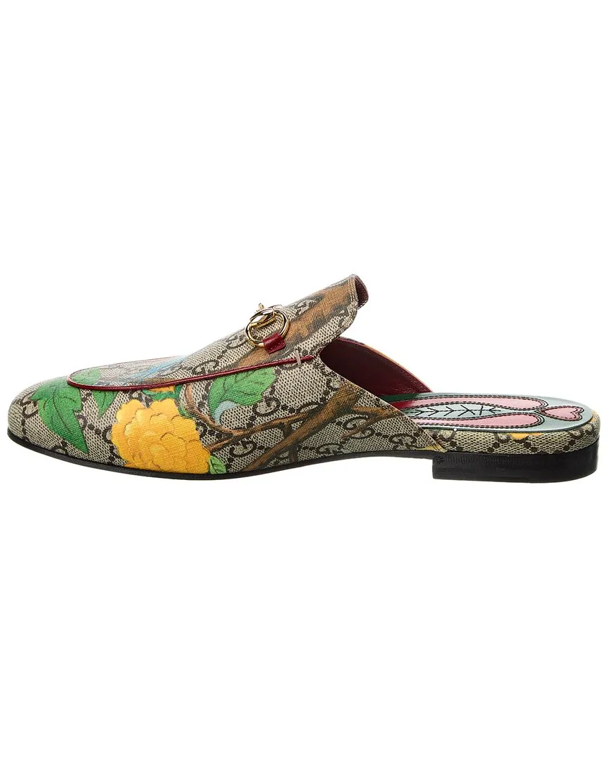 Gucci Horsebit GG Supreme Canvas & Leather Mule