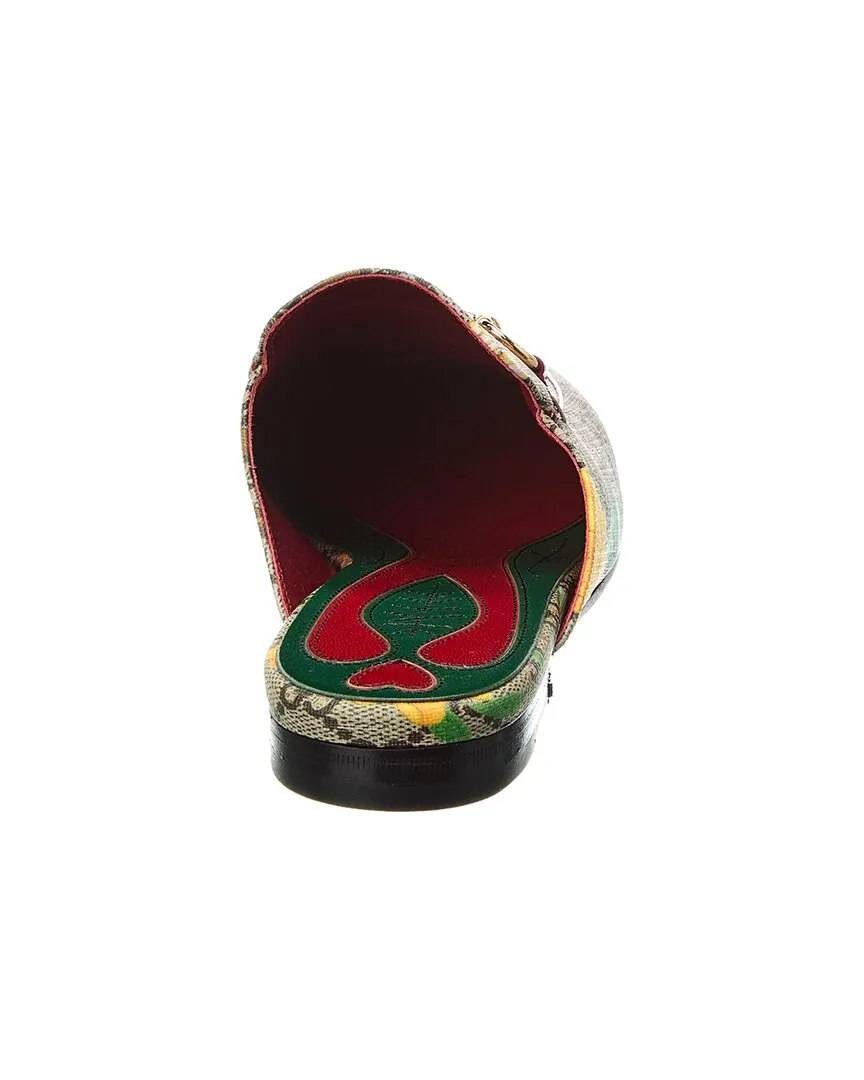 Gucci Horsebit GG Supreme Canvas & Leather Mule