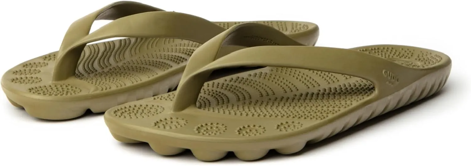 GUDO WORLD Unisex Flip Flop Sandals with Pressure Point Reflexology Stimulation and EVA Foam Supportive Soles For Men and Women