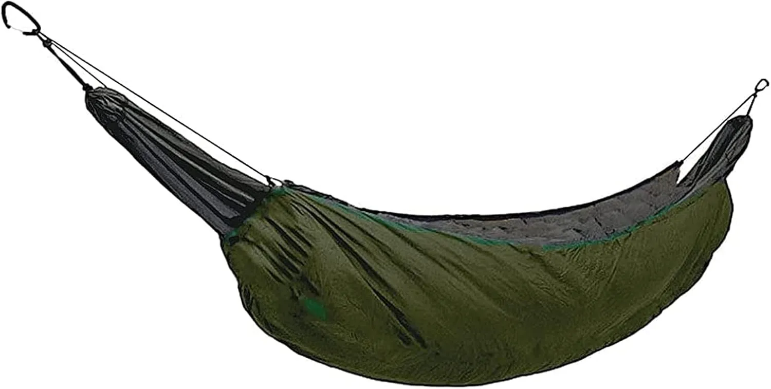 Hamaca Camping Hammock Underquilt Thickened Insulation Foldable Travel Hammock Windproof Winter Warmer Hammock for Camping Courtyard Garden Field Accessories, 230*110CM, Green