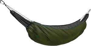 Hamaca Camping Hammock Underquilt Thickened Insulation Foldable Travel Hammock Windproof Winter Warmer Hammock for Camping Courtyard Garden Field Accessories, 230*110CM, Green