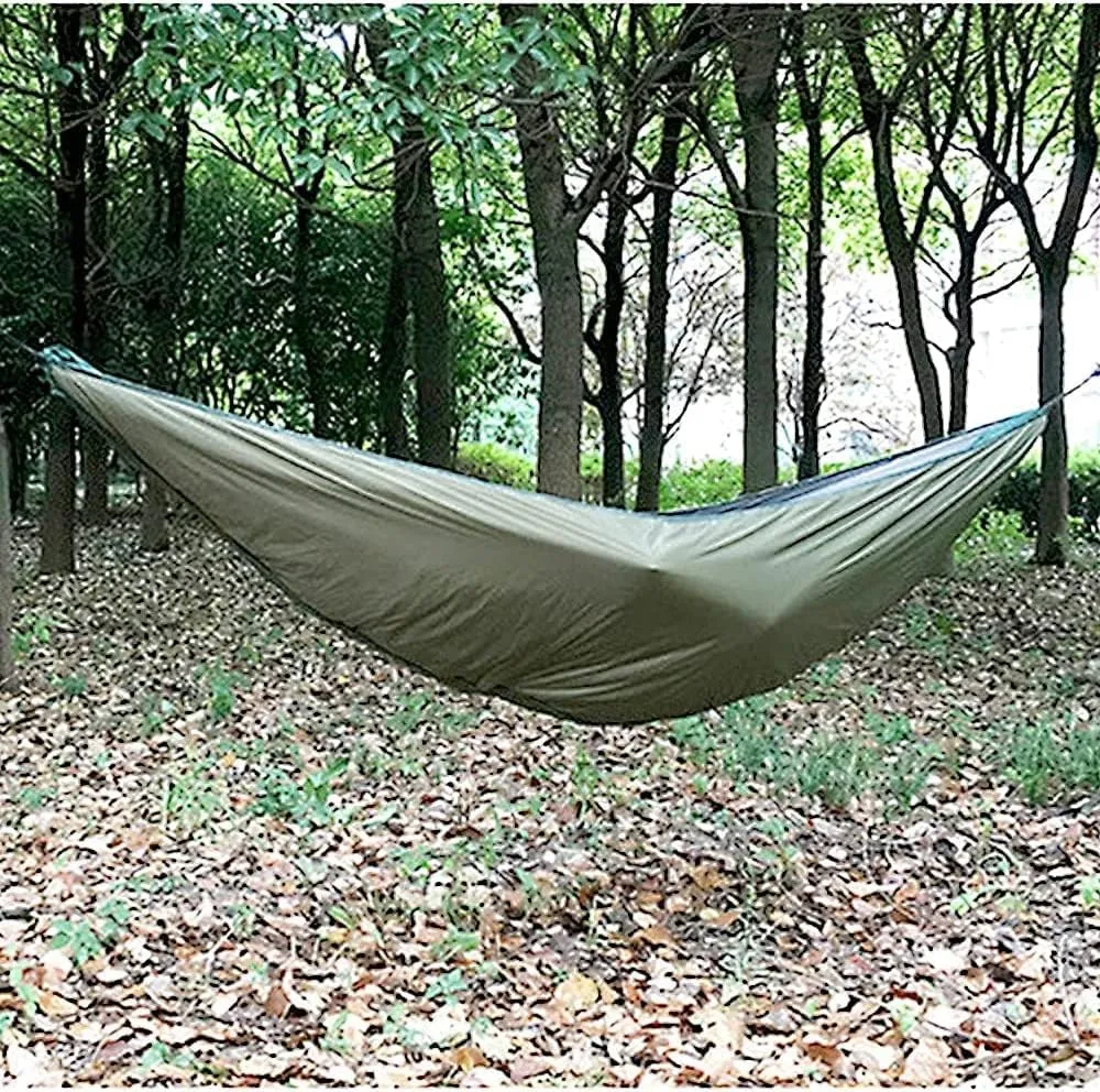Hamaca Camping Hammock Underquilt Thickened Insulation Foldable Travel Hammock Windproof Winter Warmer Hammock for Camping Courtyard Garden Field Accessories, 230*110CM, Sky Blue