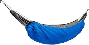 Hamaca Camping Hammock Underquilt Thickened Insulation Foldable Travel Hammock Windproof Winter Warmer Hammock for Camping Courtyard Garden Field Accessories, 230*110CM, Sky Blue