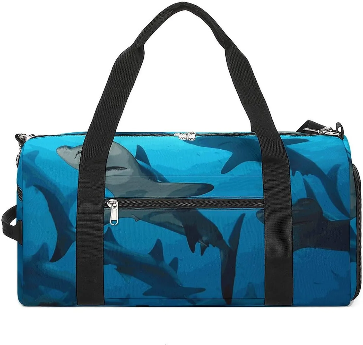 Hammerhead Sharks Barrel Gym Bags for Men And Women, Duffle Bag for Travel Sports Bag Camping Weekend Carry on Overnight Duffel Bag with Shoulder Strap