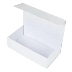 Hamper Box - Rectangle, Magnetic Closure Medium, Matt White