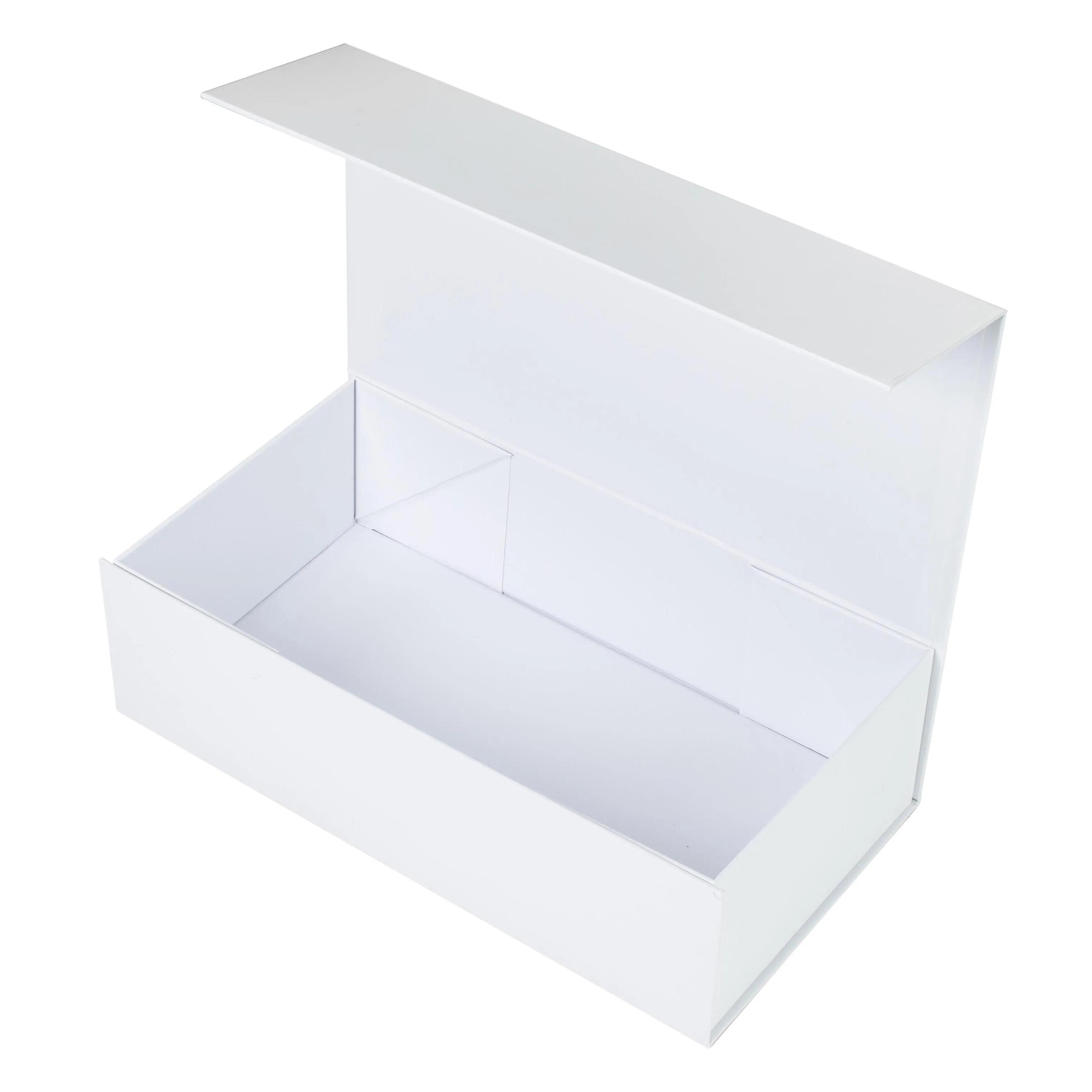 Hamper Box - Rectangle, Magnetic Closure Medium, Matt White