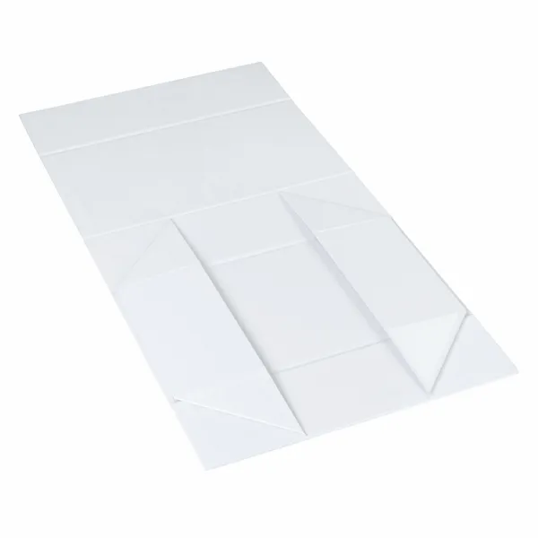 Hamper Box - Rectangle, Magnetic Closure Medium, Matt White