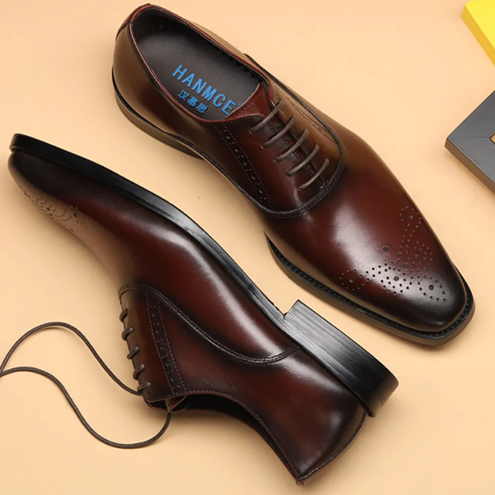 Handmade Leather Classic Oxford Dress Shoes