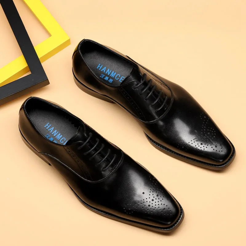 Handmade Leather Classic Oxford Dress Shoes
