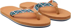 Hari Mari- Fields Camino - Men's Premium Leather Flip Flops with Southwestern Inspired Straps