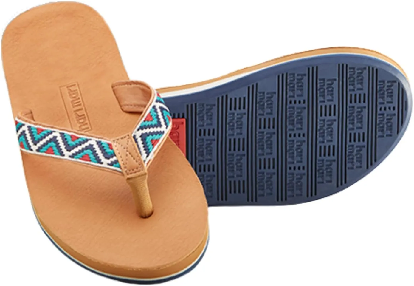 Hari Mari- Fields Camino - Men's Premium Leather Flip Flops with Southwestern Inspired Straps