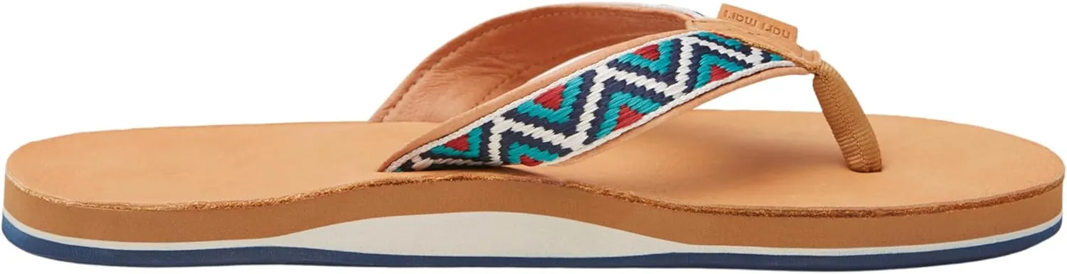 Hari Mari- Fields Camino - Men's Premium Leather Flip Flops with Southwestern Inspired Straps