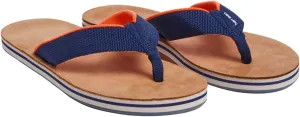 Hari Mari- Scouts- Men’s Nubuck Leather Flip Flops With Nylon Webbing Strap- No Break Ins, Firm Arch Support, and Beveled Edge to Reduce Tripping