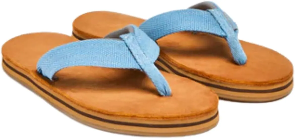 Hari Mari- Scouts- Men’s Nubuck Leather Flip Flops With Nylon Webbing Strap- No Break Ins, Firm Arch Support, and Beveled Edge to Reduce Tripping