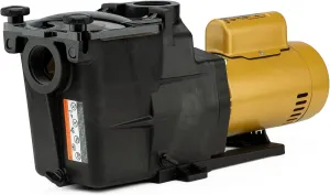 Hayward Super Pump High Efficiency 0.75 Total HP Medium Head Pool Pump with Swing Away Hand Knobs and See Through Strainer Cover, Black