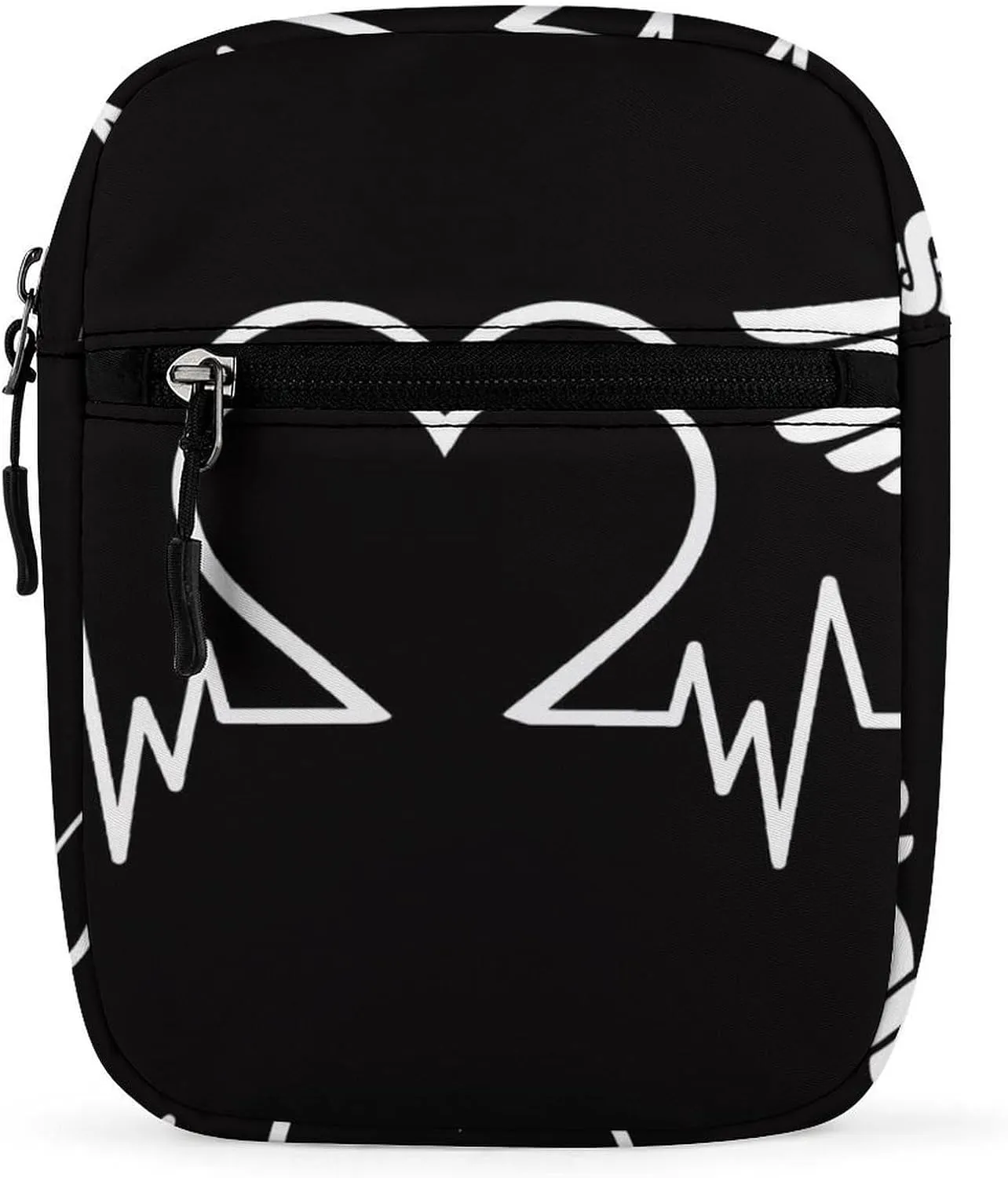 Heartbeat Chart of Love Crossbody Bag Small Shoulder Bag Waterproof, Lightweight And Convenient