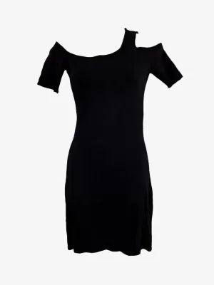 Helmut Lang Minimal Asymmetrical Cut-out Dress Size S