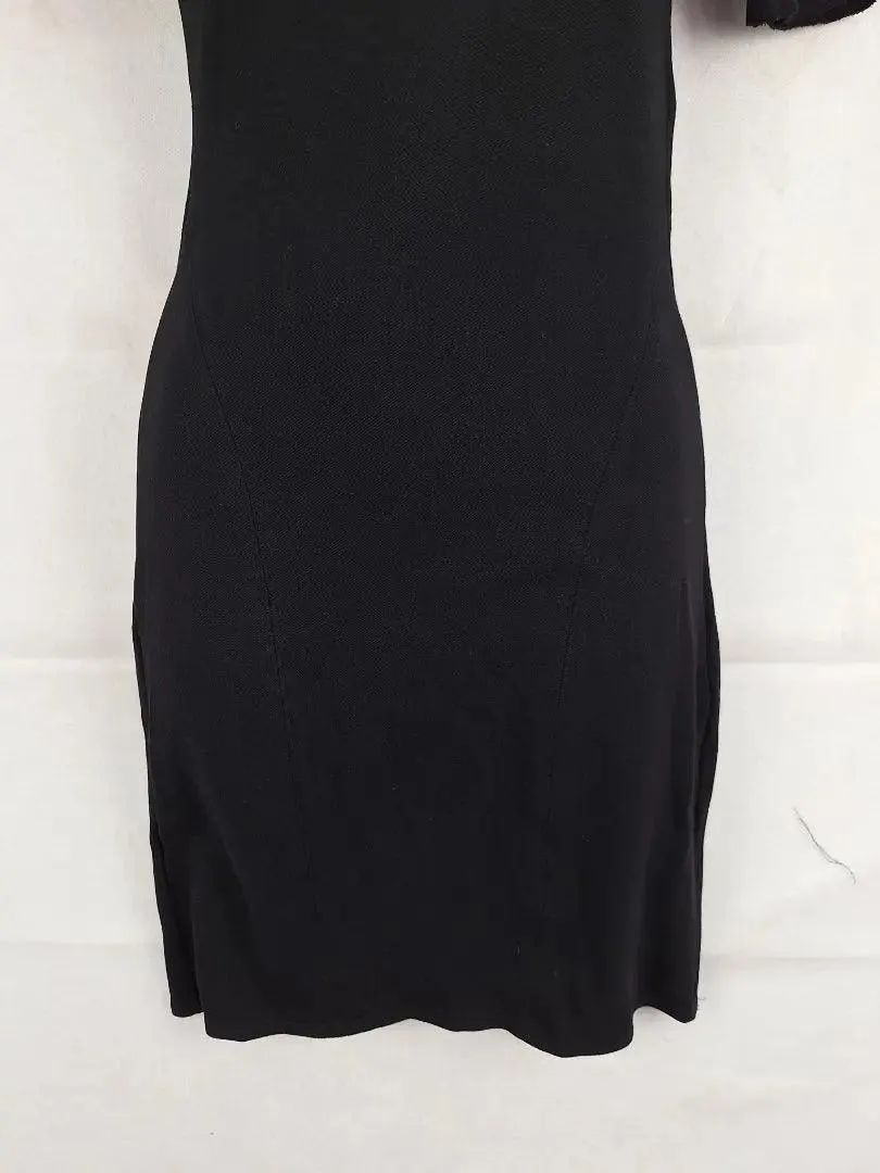 Helmut Lang Minimal Asymmetrical Cut-out Dress Size S