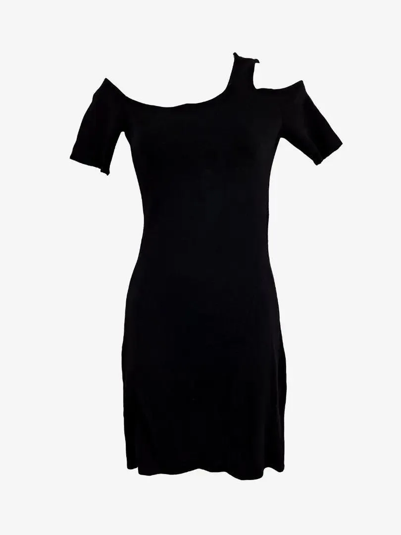 Helmut Lang Minimal Asymmetrical Cut-out Dress Size S
