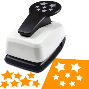 HKKYO Star Hole Puncher, Star Paper Punch, Star Punch, Shape Hole Punches, Star Craft Punch, Paper Shape Punches, Paper Punches for Crafting Shapes, Star Lever Punch for Scrapbooks