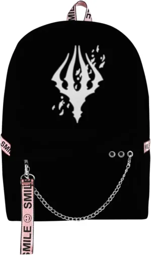 Hollow Knight Merch Women Men Multipurpose Bag Cosplay Backpack Casual Fashion Daypack (Black-Bag)